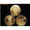 Image 2 : 3-2009 BARACK OBAMA INAUGURATION TOKENS (PF) ALL THREE ARE GOLD IN COLOR