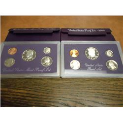 1985 & 1991 US PROOF SETS (WITH BOXES)