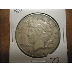 1924 PEACE SILVER DOLLAR