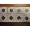 Image 1 : 8 ASSORTED 35% SILVER JEFFERSON WAR NICKELS