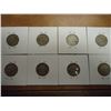 Image 2 : 8 ASSORTED 35% SILVER JEFFERSON WAR NICKELS