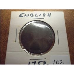 1752 ENGLISH HALF PENNY