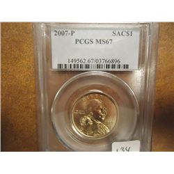 2007-P SACAGAWEA DOLLAR PCGS MS67