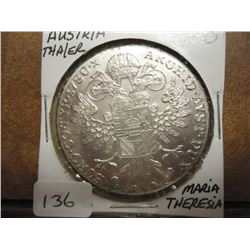 1780 AUSTRIA MARIA THERESIA THALER (SILVER)