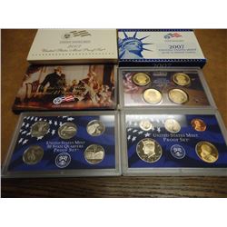 2007 US PROOF SET (WITH BOX) 14 PIECES INCLUDES PRESIDENTIAL DOLLARS