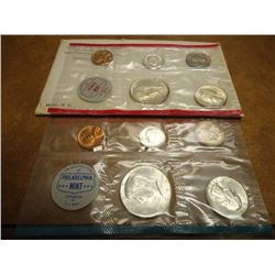 1964 SILVER US MINT SET (UNC) P/D (WITH ENVELOPE)