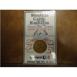 SHUTTLE CREW EMBLEM BRONZE MEDAL STS 57-ENDEAVOUR
