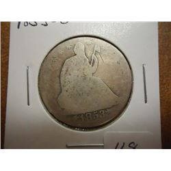 1853-O SEATED LIBERTY HALF DOLLAR