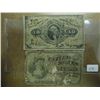 Image 1 : 2 DIFFERENT 10 CENT US FRACTIONAL CURRENCIES