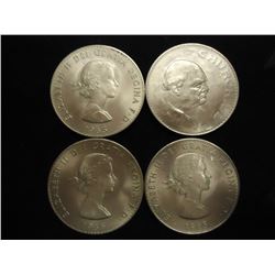 4-1965 GREAT BRITAIN CHURCHILL CROWNS UNC