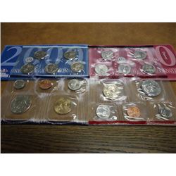2000 US MINT SET (UNC) P/D (WITH ENVELOPE)