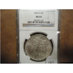 1904-O MORGAN SILVER DOLLAR NGC MS64
