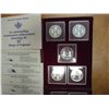 Image 2 : CAYMAN ISLANDS SILVER KINGS COLLECTION 1980 10-$25 SILVER PROOF COINS IN ORIGINAL MINT PACKAGING