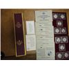Image 4 : CAYMAN ISLANDS SILVER KINGS COLLECTION 1980 10-$25 SILVER PROOF COINS IN ORIGINAL MINT PACKAGING
