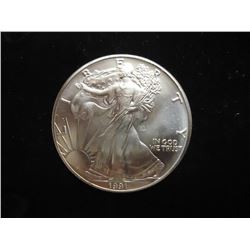 1991 AMERICAN SILVER EAGLE UNC