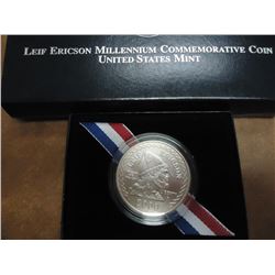 2000-P LEIF ERICSON MILLENNIUM UNC SILVER DOLLAR ORIGINAL US MINT PACKAGING