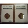 Image 1 : 1948-D & 1983-D JEFFERSON NICKELS BOTH ANACS MS64