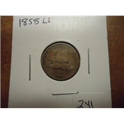 1858 (LARGE LETTER) FLYING EAGLE CENT
