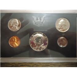1969 US PROOF SET WITH NO BOX, 40% SILVER JFK HALF