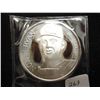 Image 1 : 1 TROY OZ. .999 FINE SILVER NOLAN RYAN ROUND TONED