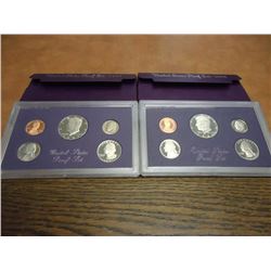 1986 & 1987 US PROOF SETS (WITH BOXES)