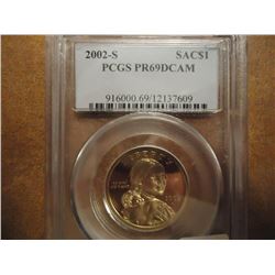 2002-S SACAGAWEA DOLLAR PCGS PR69 DCAM