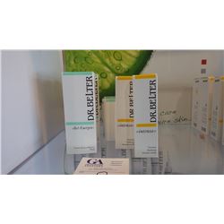 7 BOXES DR BELTER PRODUCTS, 2 VITAMIN MASKS, 3 ARCTICA BALANCE FLUID, 2 MASSAGE CONCENTRATE.