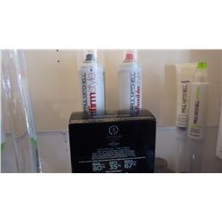 1 BOX OF KERATRIPLEX TREATMENT, 4 CANS HAIR SPRAY