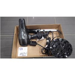 PAUL MITCHELL PRO EXPRESS ION BLOW DRYER WITH DIFFUSER AND CURLING IRON