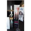 Image 1 : STANDING DISPLAY AND ONE DISPLAY WITH GLASS SHELVING AND TESTER PRODUCTS AS PICTURED