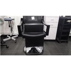 HIGH END LEATHER ADJUSTABLE  STYLIST CHAIR  WITH BOOSTER SEAT