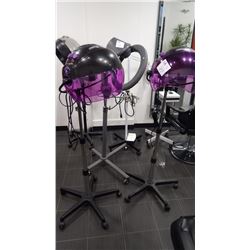 PURPLE PEOPLE EATER PORABLE ADJUSTABLE HAIR DRYER ON WHEELS