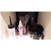 Image 3 : MALEMINE SHELVING UNIT WITH ALL PRODUCT IN IT OR ON IT