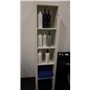 Image 1 : MALEMINE SHELVING UNIT WITH ALL PRODUCT IN IT OR ON IT