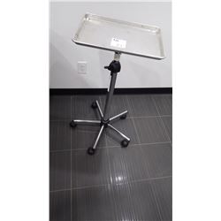 ROLLING ADJUSTABLE STAND WITH TRAY