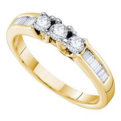 14K Yellow Gold Jewelry 0.50 ctw Diamond Bridal Ring - WGD30296
