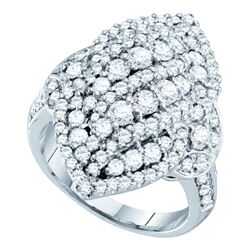 14K White Gold Jewelry 2.0 ctw Diamond Ladies Ring - WGD52324
