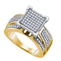 10K Yellow Gold Jewelry 0.33 ctw Diamond Ladies Ring - WGD57708