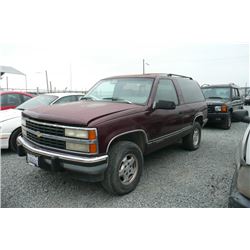 93 Chevrolet Blazer 2 Dr  4WD SUV - T - DRIVE MC TP