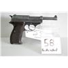 Image 1 : Walther ( AC 42 ) Mod P38 . 9 MM cal Semi Auto 8 shot  PIstol w/ 120 mm bbl [ Nazi marked, blued fin