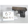 Image 1 : Colt Mod 1908 .25 ACP cal 6 shot Semi Auto Pistol w/ 52 mm bbl [ fading blue , good Colt checkered g