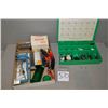 Image 1 : Lot : 2 Items - Cased RCBS Bullet Seater Plug Kit - Tray Lot : RCBS powder measure - Pacific loading