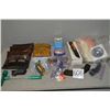 Image 1 : Lot of Two Boxes : Shooting glasses, ear plugs, etc - Carry Lite Easy Buck in pkg w/ cd disc, - Eagl