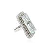 Image 2 : 14KT White Gold GIA Certified 37.30 ctw Aquamarine and Diamond Ring