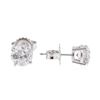 Image 2 : 14KT White Gold 1.53 ctw Diamond Stud Earrings