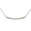 Image 2 : 14KT White Gold 0.84 ctw Diamond Necklace