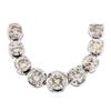 Image 2 : 14KT White Gold 11.55 ctw Diamond Necklace