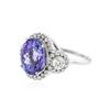 Image 2 : 14KT White Gold 6.14 ctw Tanzanite and Diamond Ring