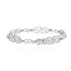 Image 2 : 18KT White Gold 2.11 ctw Diamond Bracelet