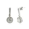 Image 2 : 14KT White Gold 1.62 ctw Diamond Earrings
